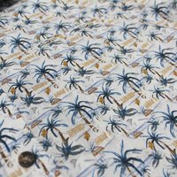 BERLIN - Linen Palm Tree Print SS Shirt Multi