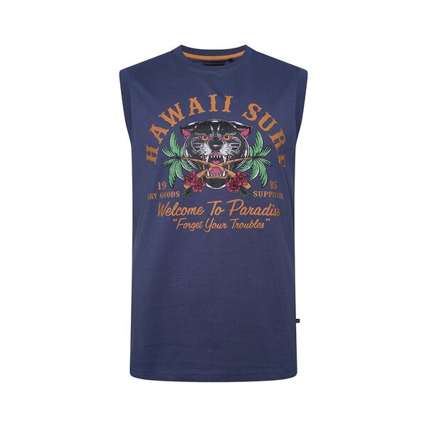 KAM - Hawaii Surf Sleeveless Tee-shop-by-brands-Beggs Big Mens Clothing - Big Men's fashionable clothing and shoes