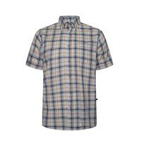 KAM - Check SS Cotton Shirt Sage