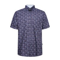 KAM - Floral Pattern Premium Cotton SS Shirt