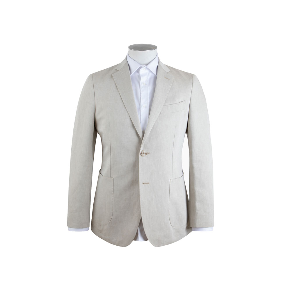 REMBRANDT - Malta Beige Linen Cotton Jacket