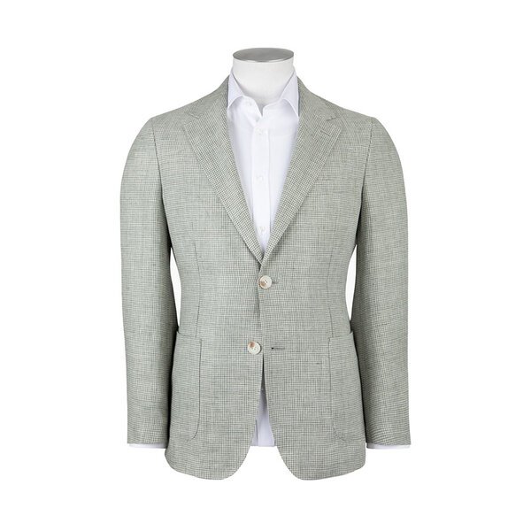 REMBRANDT - Malta Pistachio Green Houndstooth Blazer-shop-by-brands-Beggs Big Mens Clothing - Big Men's fashionable clothing and shoes