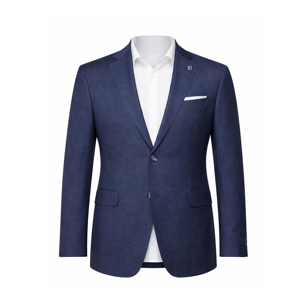 Savile Row - Linen Suit Jacket Navy
