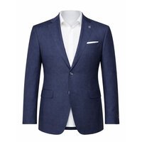 Savile Row - Linen Suit Jacket Navy