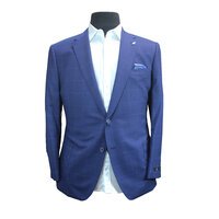 Savile Row - Classic Navy Window Pane Check Sports Coat