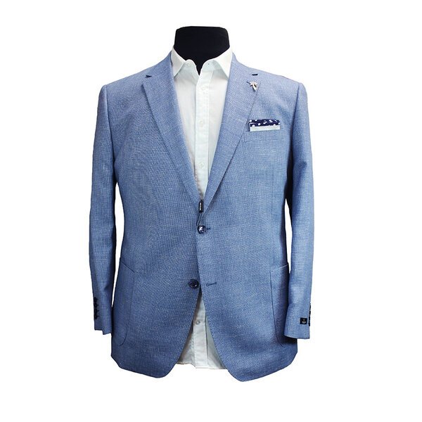 Savile Row - Textured Sky Blue Sports Coat-shop-by-brands-Beggs Big Mens Clothing - Big Men's fashionable clothing and shoes