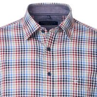 Casa Moda Small Check LS Shirt Garnet
