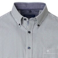 Casa Moda Diamond Pattern LS Shirt Petrol