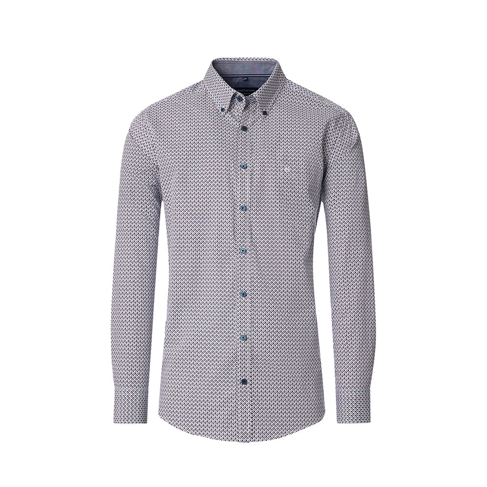 CASA MODA - Diamond Pattern LS Shirt