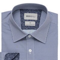 BROOKSFIELD - Stretch Performance Business Shirt Blue