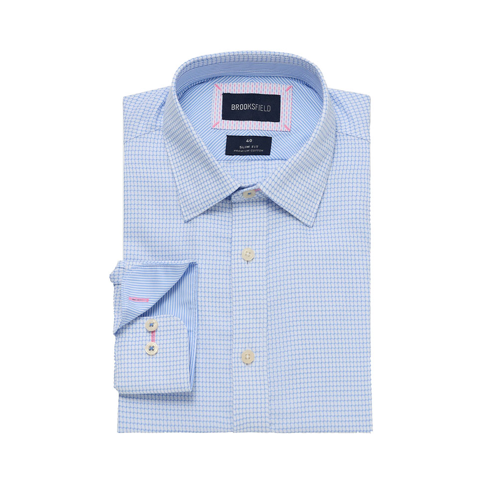 BROOKSFIELD - Luxe Woven Shirt Light Blue