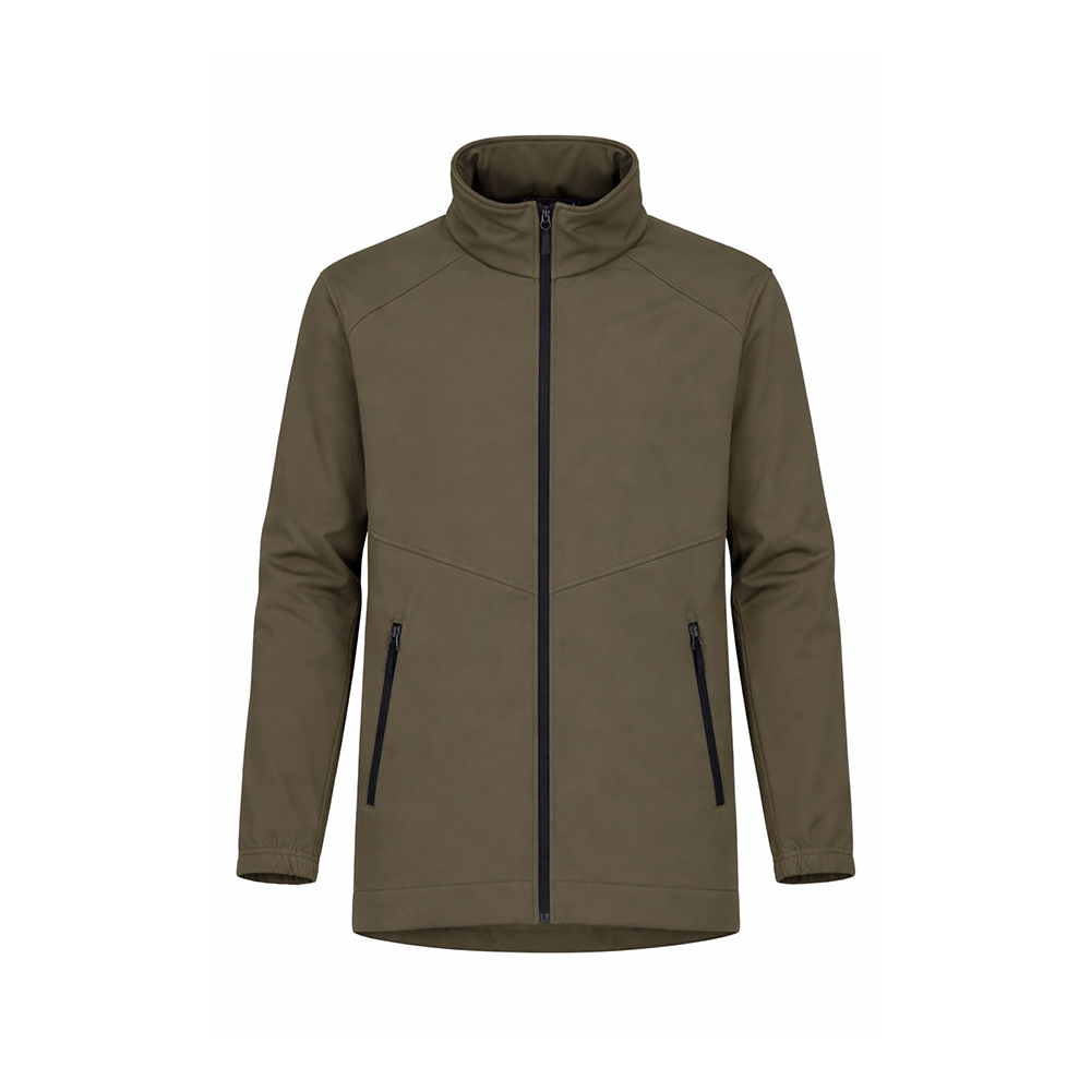 Mt Ruapehu Soft Shell Jacket With Hood Olive