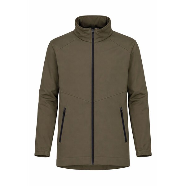 Mt Ruapehu Soft Shell Jacket With Hood Olive-shop-by-brands-Beggs Big Mens Clothing - Big Men's fashionable clothing and shoes