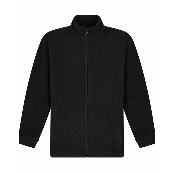 Full Zip Microfleece Jacket Black and Navy-shop-by-brands-Beggs Big Mens Clothing - Big Men's fashionable clothing and shoes