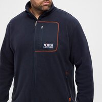 NORTH LATITUDE - Fleece Chest pocket Jacket Navy