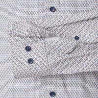Casa Moda Abstract Pattern LS Shirt Blue