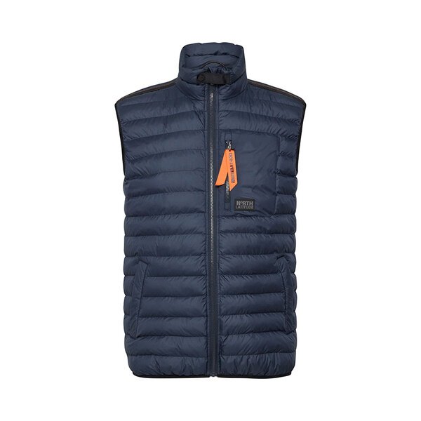 NORTH LATITUDE - Puffer Vest Twin Pockets Navy-shop-by-brands-Beggs Big Mens Clothing - Big Men's fashionable clothing and shoes