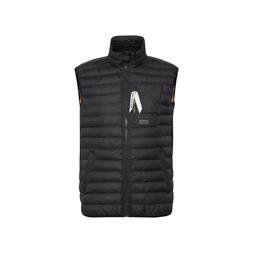 NORTH LATITUDE - Puffer Vest Twin Pockets Black