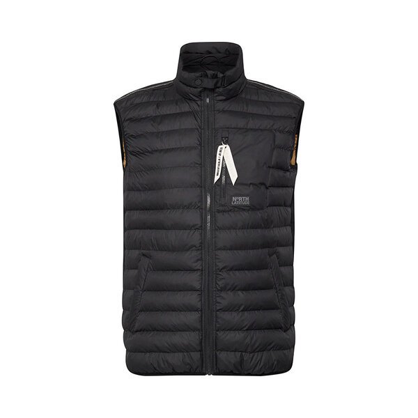 NORTH LATITUDE - Puffer Vest Twin Pockets Black-shop-by-brands-Beggs Big Mens Clothing - Big Men's fashionable clothing and shoes