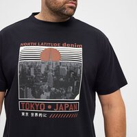 NORTH LATITUDE - Tokyo Large Print Tee Black