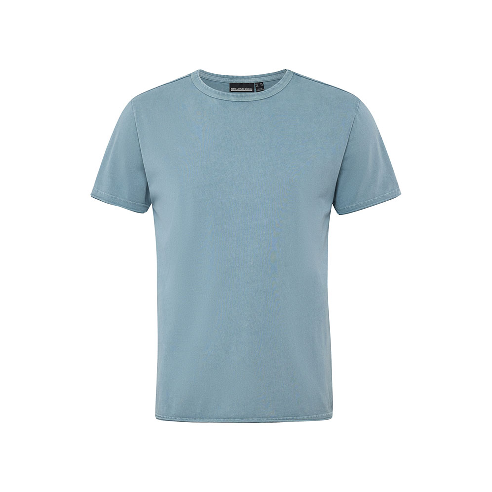 NORTH LATITUDE - Cool Dyed Cotton Tee Pale Blue