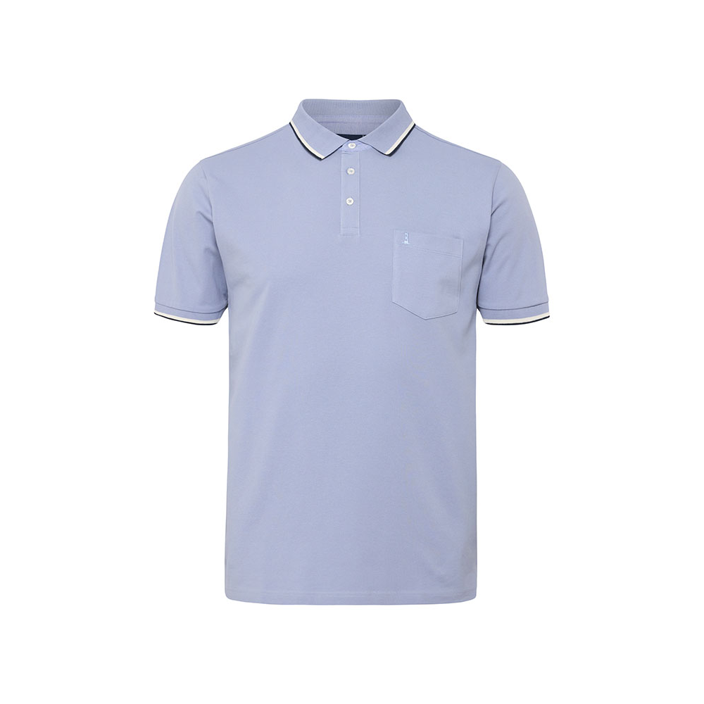 NORTH LATITUDE - Pique Polo Contrast Striped Collar