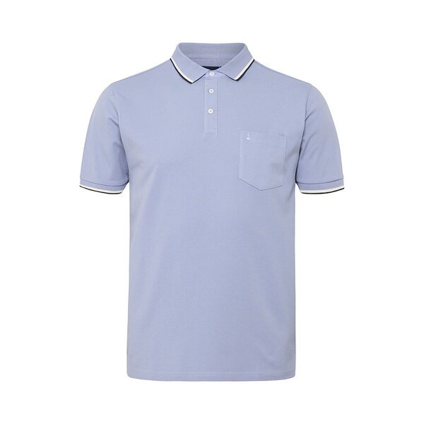NORTH LATITUDE - Pique Polo Contrast Striped Collar-shop-by-brands-Beggs Big Mens Clothing - Big Men's fashionable clothing and shoes