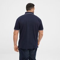 NORTH LATITUDE - Pique Polo Contrast Striped Collar Night Sky