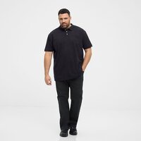 NORTH LATITUDE - Structured Textured Polo Black