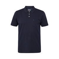 NORTH LATITUDE - Structured Textured Polo Night Sky
