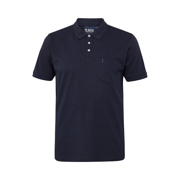 NORTH LATITUDE - Structured Textured Polo Night Sky-shop-by-brands-Beggs Big Mens Clothing - Big Men's fashionable clothing and shoes