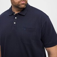 NORTH LATITUDE - Structured Textured Polo Night Sky