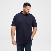 NORTH LATITUDE - Structured Textured Polo Night Sky