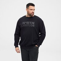 NORTH LATITUDE - Crew Neck Logo Sweater Black