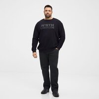 NORTH LATITUDE - Crew Neck Logo Sweater Black