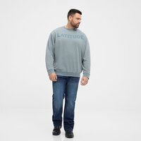 NORTH LATITUDE - Cotton Printed Crew Neck Sweater Pale Mint