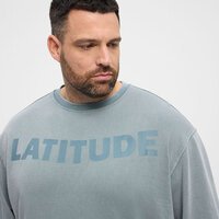 NORTH LATITUDE - Cotton Printed Crew Neck Sweater Pale Mint