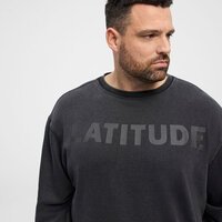 NORTH LATITUDE - Cotton Printed Crew Neck Sweater Black