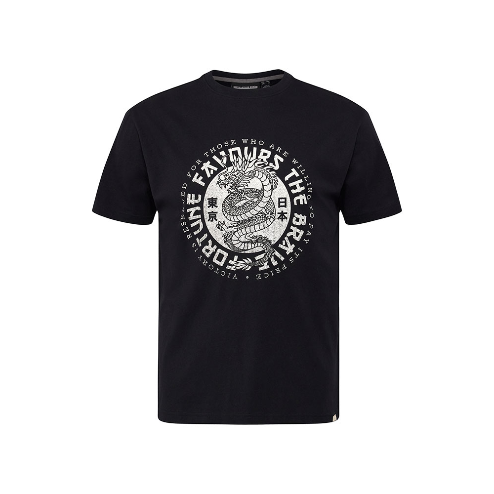 NORTH LATITUDE - Dragon Print Tee Black