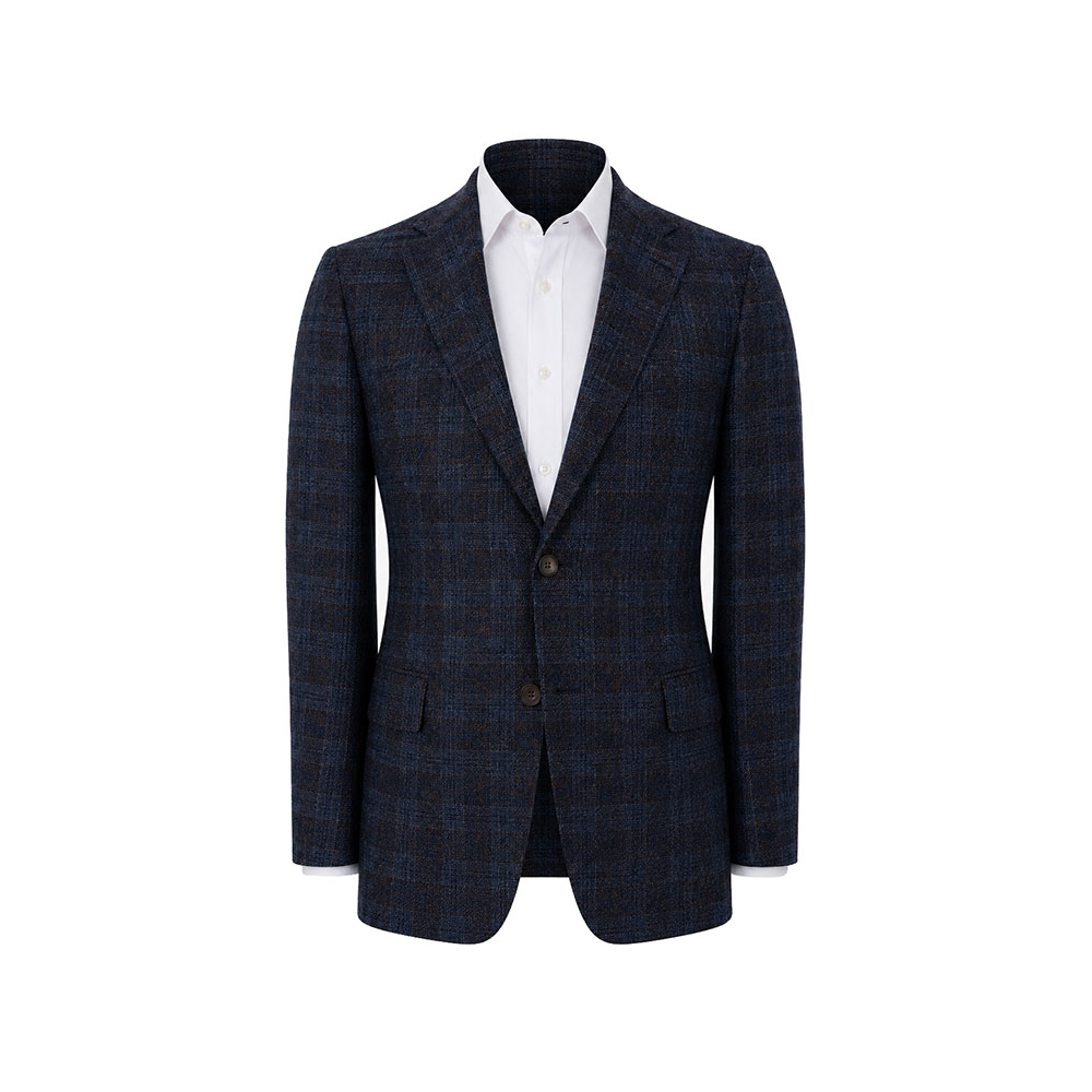 Rembrandt - Cooper Blue and Brown Check Fannel Blazer
