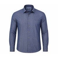 BERLIN - Denim Long Sleeve Shirt Blue