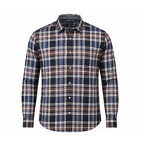 BACK BAY - Brushed Cotton Check Shirt LS Denim