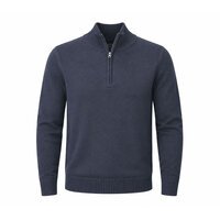 SILVERDALE - Quarter Zip  Pullover Jersey Navy