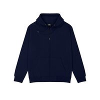 Rugged Casual Cotton Mix Hoodie Navy