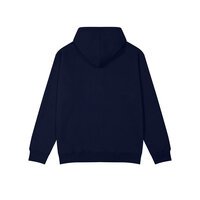 Rugged Casual Cotton Mix Hoodie Navy