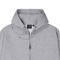 Rugged Casual Cotton Mix Hoodie Grey Marl