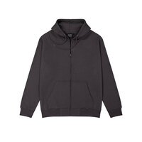 Rugged Casual Cotton Mix Hoodie Charcoal