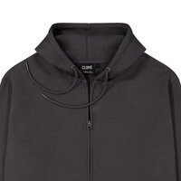 Rugged Casual Cotton Mix Hoodie Charcoal