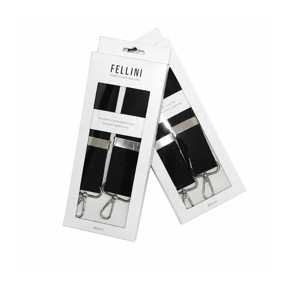 PARISIAN - Plain Braces with Karabiner Clip Navy