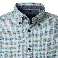 Casa Moda Spot Pattern LS Shirt Petrol